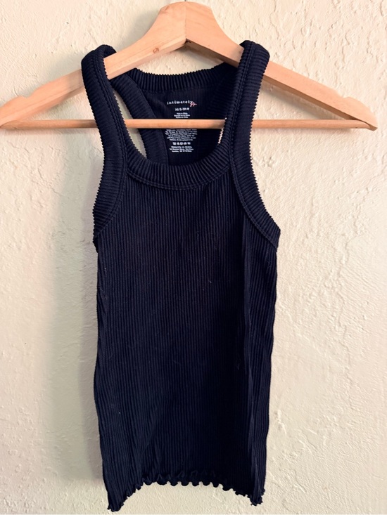Free People Tops - Free People Black Ribbed Tank Top